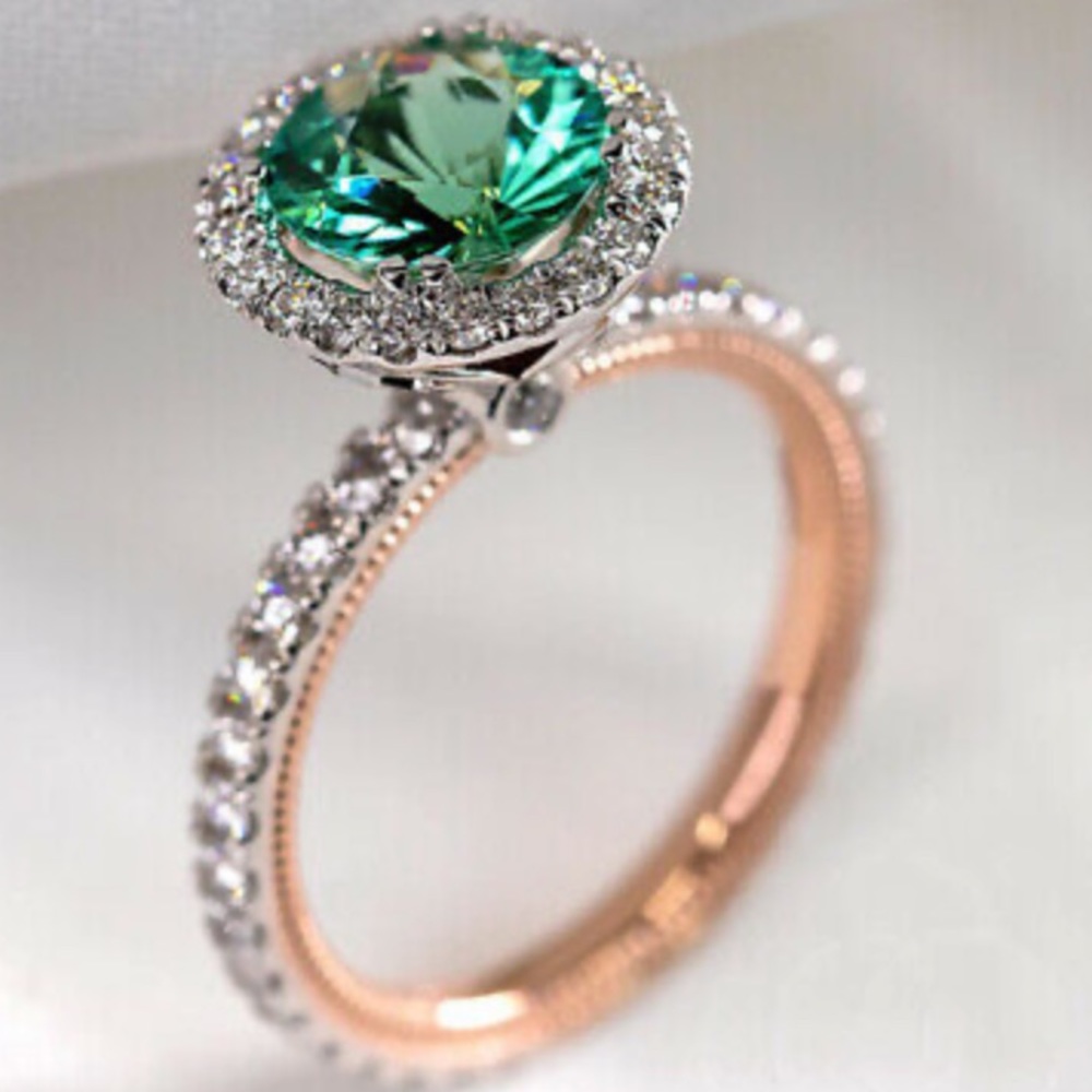 New Gorgeous Two tone 925 silver Ring - Picture 1 of 12